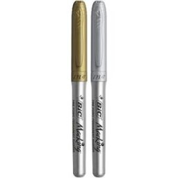 MÃ¤rkpenna BIC guld+silver 1 av varje/fp