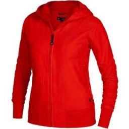 Hoodie zip TEXSTAR WC03 dam rÃ¶d M