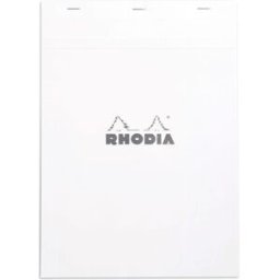 Rhodia head stapled pad white NÂ°18 squar 5st