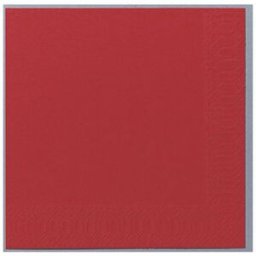 Servett 3-lags 24x24cm rÃ¶d, 250st