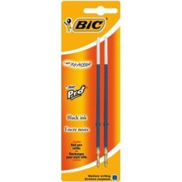 Pennpatron BlÃ¤ck BIC Medium BlÃ¥, 2/fp