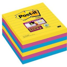 Post-it® Supersticky Notisar Rio, 101x101mm, 6/FP