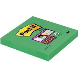 Post-it® Supersticky Notisar Sparrisgrön, 76x76mm, 6/fp 6st