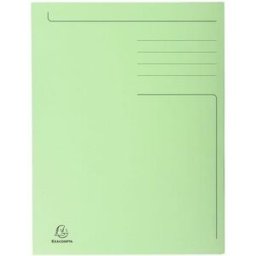 Mapp EXACOMPTA 3-kl kartong 280g A4 grÃ¶n