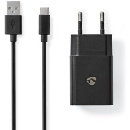 Laddare vÃ¤gg NEDIS 2.4 A USB-C 1m svart