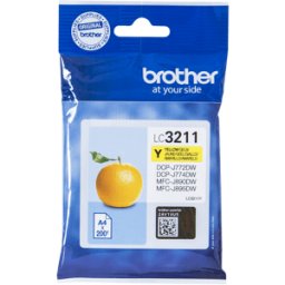BlÃ¤ckpatron BROTHER LC3211 Gul