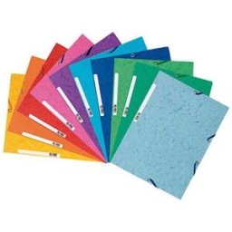 Gummibandsmapp EXACOMPTA FutureÂ® 3-klaff A4, fÃ¤rgmix, 10/fp 10st