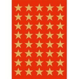 Herma stickers Decor stjÃ¤rna guld (3) 10st