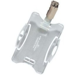 KorthÃ¥llare DURABLE Transparent med clips, 25/fp