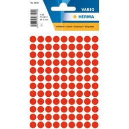 Herma etikett manuelll Ã¸8 neon rÃ¶d (540) 10st