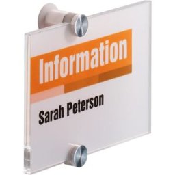 DÃ¶rrskylt Durable Crystal Sign A6, 105x148mm