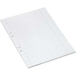 LÃ¶sblad A4 rutat 10x10mm hÃ¥lat 500/fp
