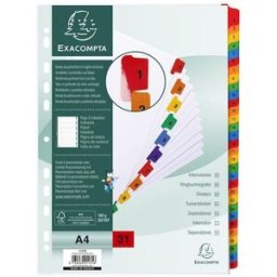 Kartongregister EXACOMPTA 1-31 multifÃ¤rg 10st