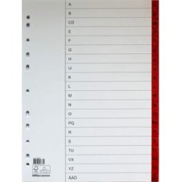 Register flikfÃ¶rstÃ¤rkt A4 A-Ã 10st