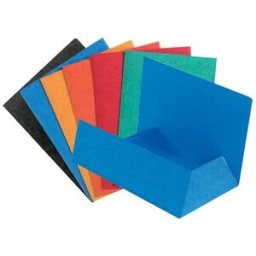 Mapp kartong EXACOMPTA 3-klaff A4, sorterade fÃ¤rger, 50/fp 50st