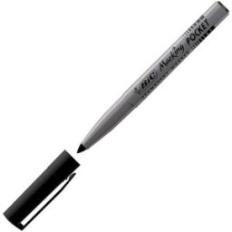 MÃ¤rkpenna BIC 1445 Pocket Svart, permanent 12st