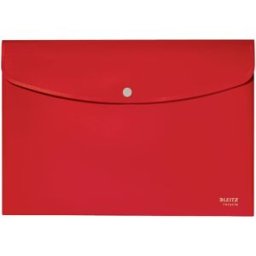 Leitz Recycle Dokumentmapp A4 PP rÃ¶d 10st