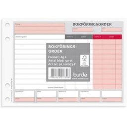 Fujitsu Siemens Blankett bokfÃ¶ringsorder A5L 50 blad