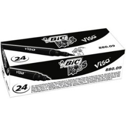 Fiberpenna BIC Kids Visa F svart 24/fp