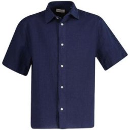 GANT Cotton Linen SS Shirt Junior, Marine, 158-164