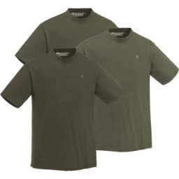 Pinewood T-Shirt 5447 3-pack (Färg: Grön / J.Brun / Khaki, Storlek: Large)