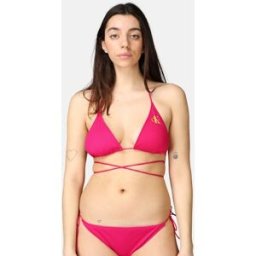 Calvin Bikinitopp - Logo Tape Female S Rosa