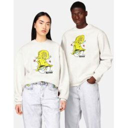 Butter Goods Harmony Crewneck x The Smurfs Unisex S Grå