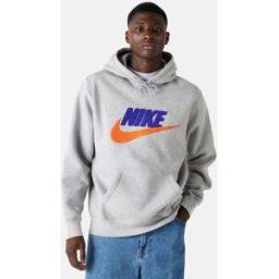 Nike Grå hoodie - Club Male S Grå