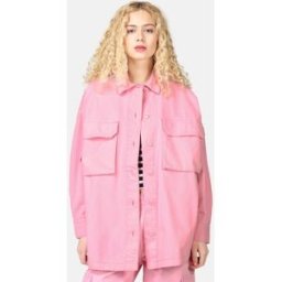 JUNKYARD Skjorta - Cotton Cargo Female M Rosa
