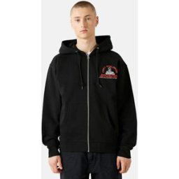 Obey Zip hoodie med tryck Unisex L Svart