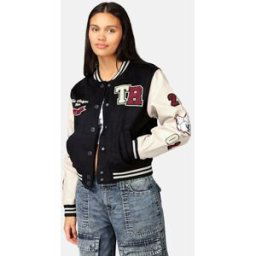 True Religion Varsity jacket i ullblandning Female XS Blå