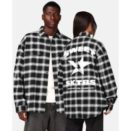 SWEET SKTBS Rutig flanellskjorta Unisex M Svart