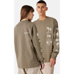 Yôke Longsleeve med tryck Male S Vit