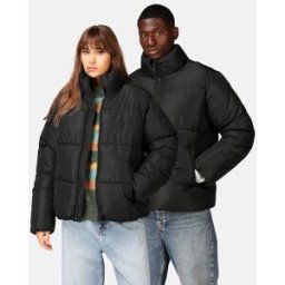 JUNKYARD Tobara pufferjacka Unisex S Svart