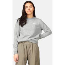 Nike Club Fleece Crewneck Female XS Grå