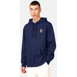 Wood Wood Hoodie Relaxed fit Male S Blå