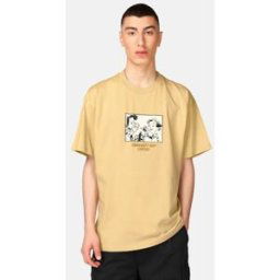 Carhartt T-shirt med tryck Relaxed fit Male S Brun