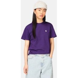Carhartt Casey t-shirt med logo Female L Lila