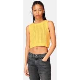 Levi's Baby Blue stickad topp Female L Orange
