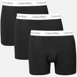 Calvin Boxers - Trunk - 3-pack Male XS Svart