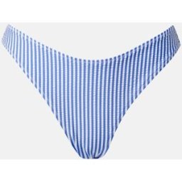 JUNKYARD High Leg Seersucker bikinitrosor Female S Blå