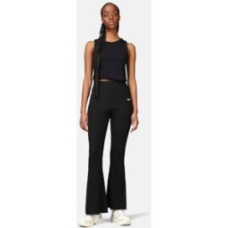 Nike Byxa - High-waisted Ribbed Jersey Female M Svart