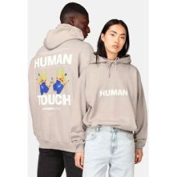 JUNKYARD Hoodie med tryck Unisex M Vit