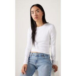 JUNKYARD Slim fit långärmad tröja Female M Vit