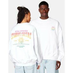 SWEET SKTBS Stoked sweatshirt Unisex M Vit