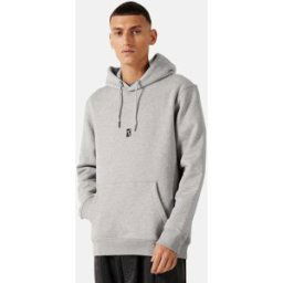 Poetic Collective Hoodie med tryck Male L Grå