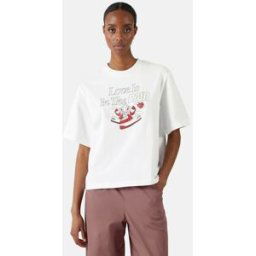 Nike T-shirt med tryck Female M Vit