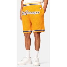 The Hundreds Stickade shorts i sportig stil Male M Guld