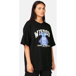 JUNKYARD Oversized t-shirt med tryck Female L Svart