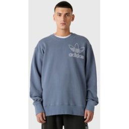 adidas Outline Trefoil sweatshirt Male M Blå